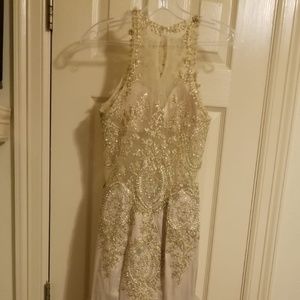 Champagne evening dress